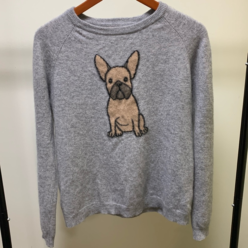 Philosophy Cashmere Sweater w/Dog Size Large